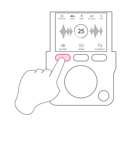 1. Press the corresponding G key to reach modes, inputs or presets.