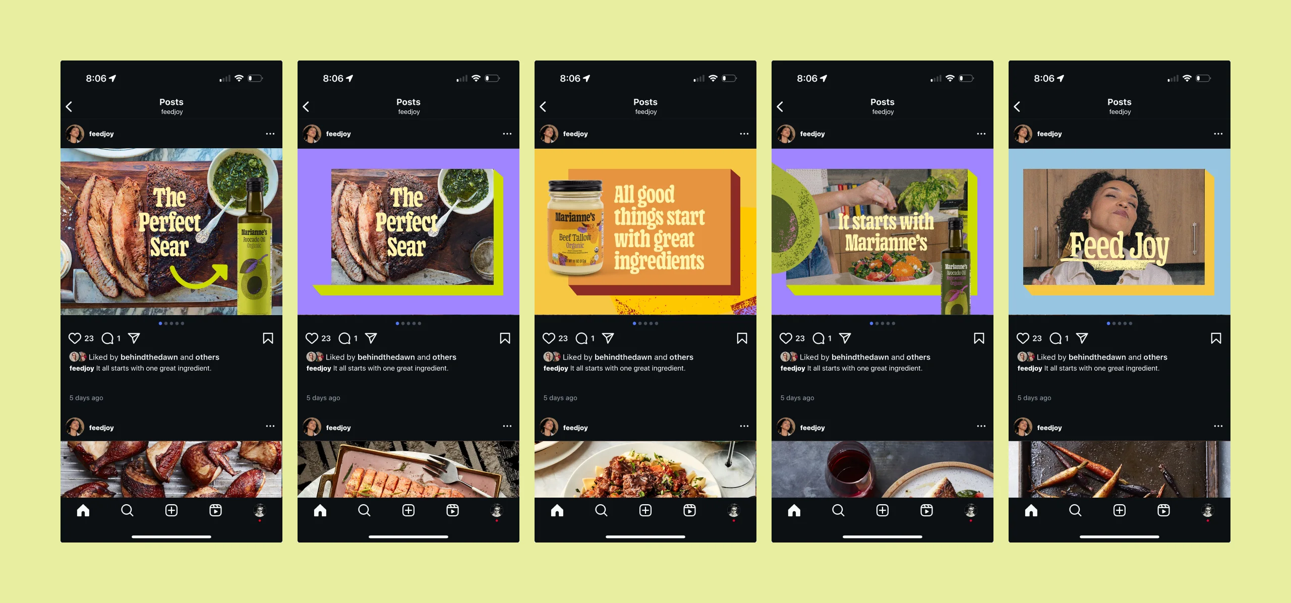 Organic social, the recipe and the ingredient together.