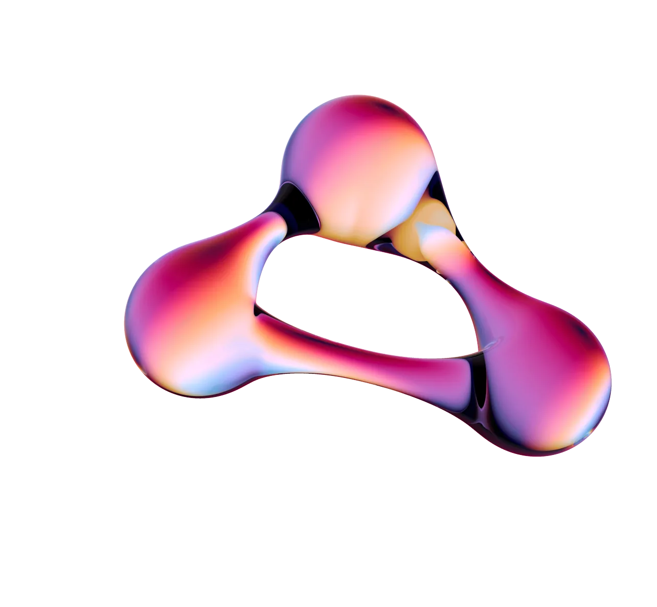 The molecule, one study: it only sits on the gradient that matches its hue.