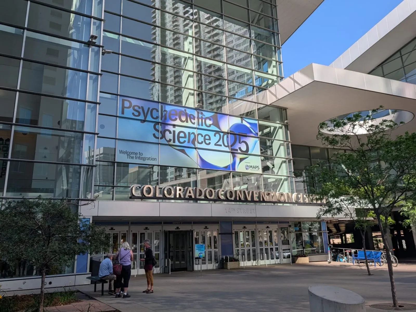 The convention center, wrapped.