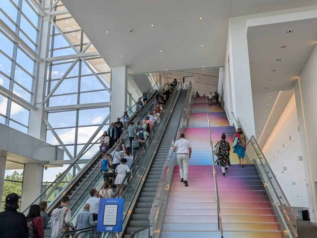 The stairs.