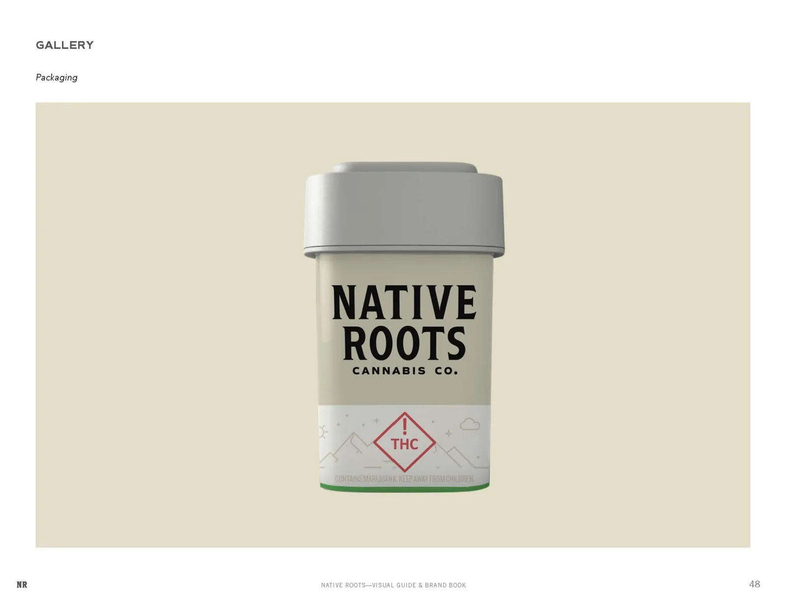 Native Roots brand book, spread 12 of 16