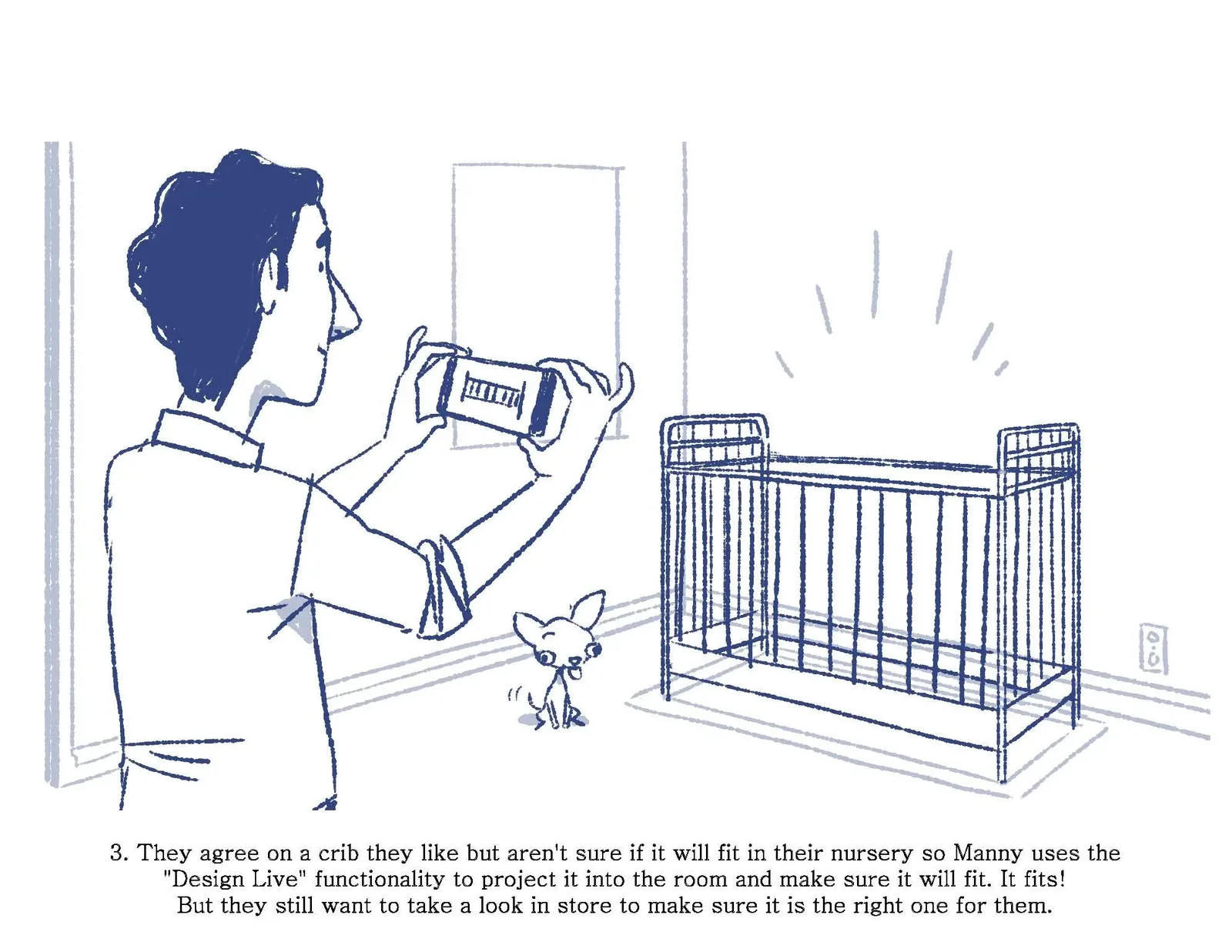 Storyboard 3 of 8: the Martinez family from first news to first birthday