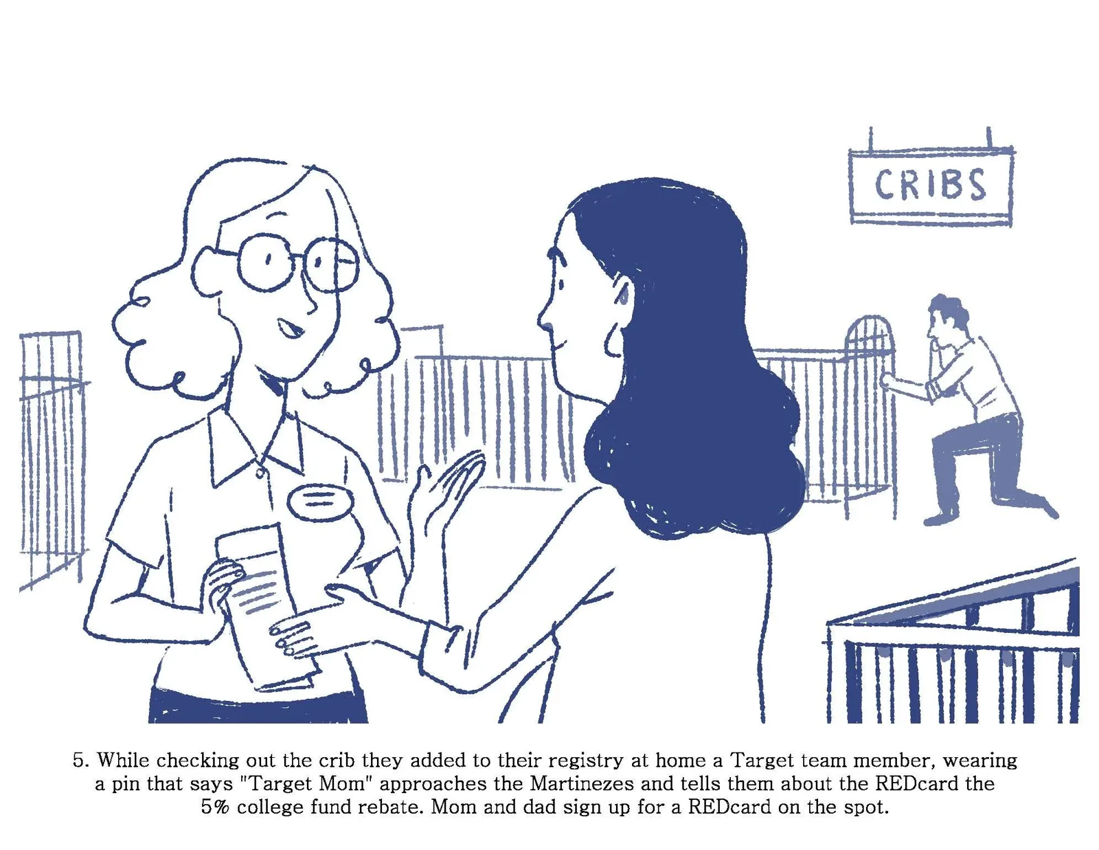 Storyboard 5 of 8: the Martinez family from first news to first birthday